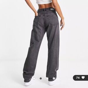 Dr Denim Beth straight leg jeans in washed vintage black